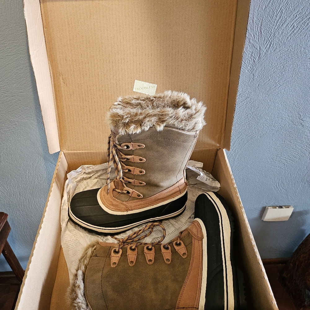 Womens Pack Style Snow Boots
